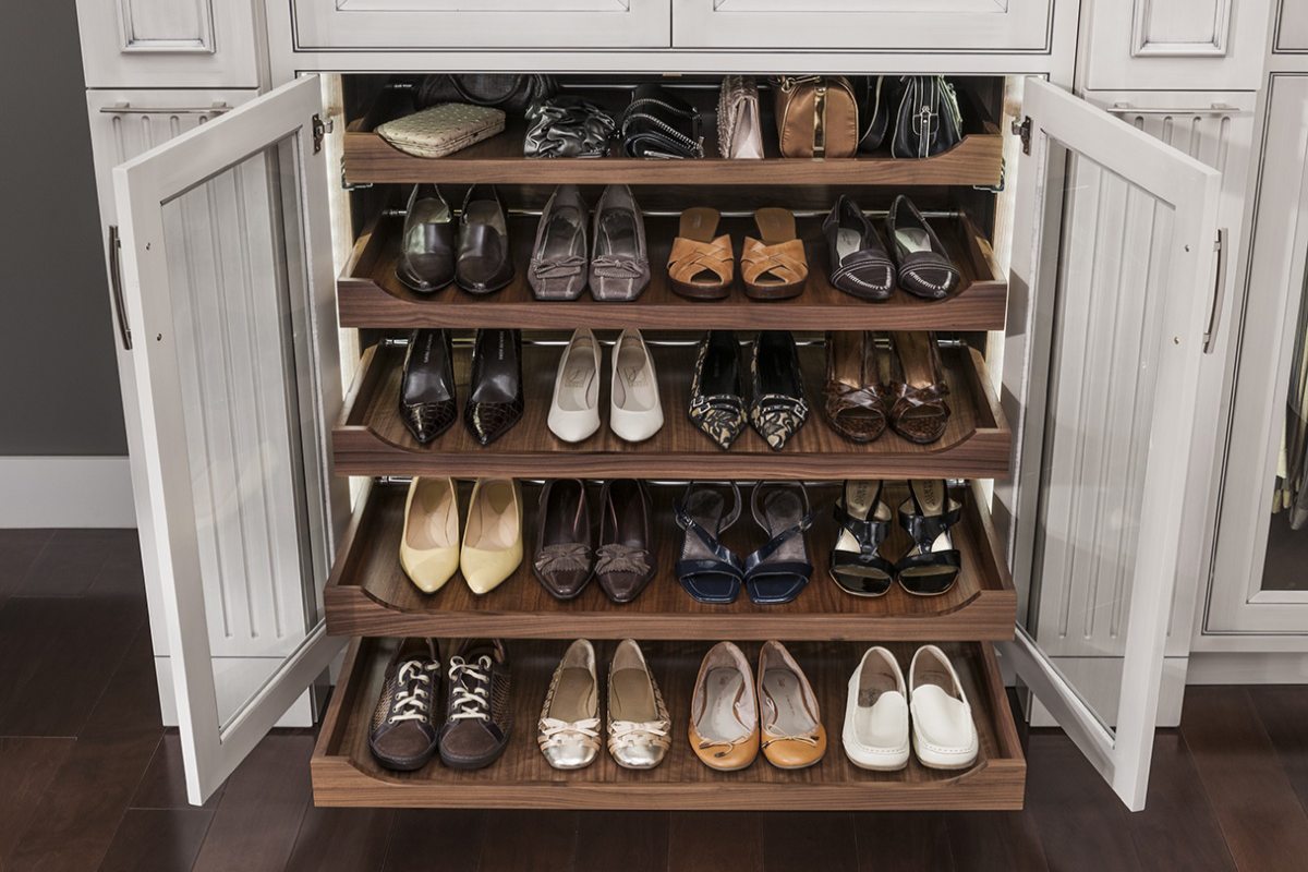 Органайзеры для хранения обуви в шкафу